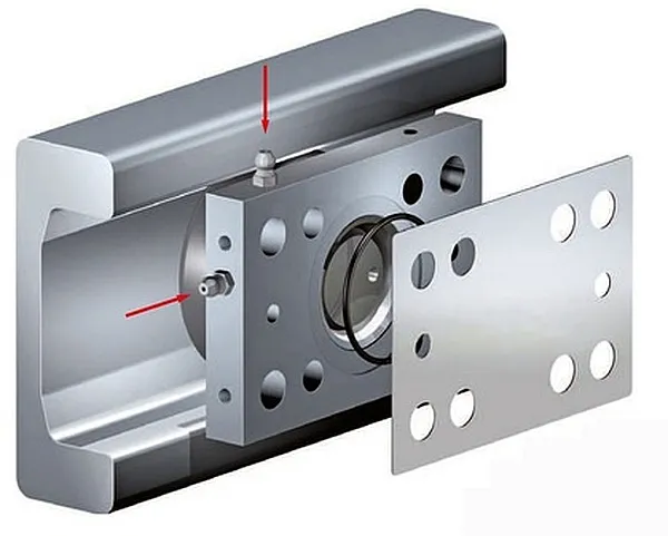 AP 0-LUB Прямоугольный крепёжный фланец Winkel