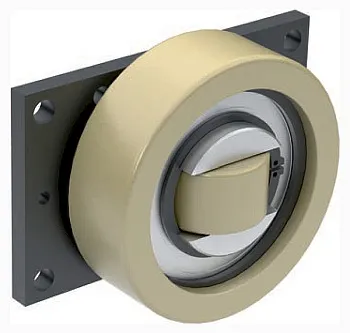 PA 1250 AP Аксиальный подшипник Winkel с покрытием POLYAMID с крепёжным фланцем