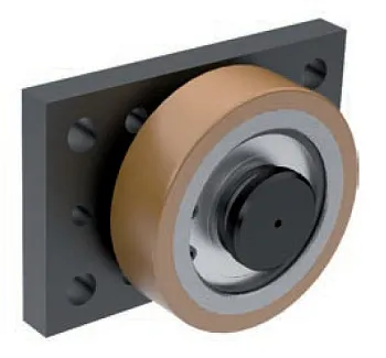 V 6250 P AP Аксиальный подшипник Winkel с покрытием VULKOLLAN и вставкой OILAMID с крепёжным фланцем