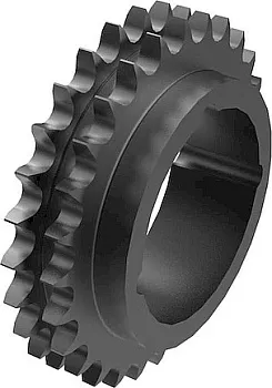 Звёздочка под втулку тапербуш c калеными зубьями для цепи 16B-2, 1” x 17.02 мм, Z=15 TD12T15 Sati