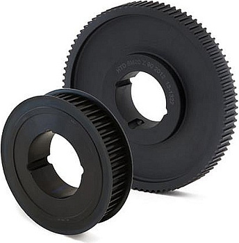 Шкив зубчатый с профилем HTD под втулку тапербуш 112-14M-115 TB (PHP 112-14M-115TB) Sati