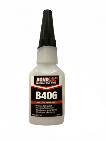 Клей моментальный цианоакрилатный для резин и пластиков BONDLOC B406 - Rubber & Plastic Bonder