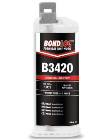 Ударопрочный универсальный клей,черный, 2К (10:1) BONDLOC B3422 - Primerless Universal Bonder