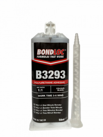 Полиуретановый 2К клей для ремонта деталей из пластика (1:1)BONDLOC B3293 - 3 Minute Structural Polyurethane