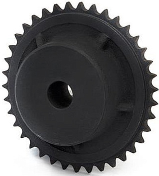 Звёздочка со ступицей (чугун) под расточку для цепи: 24B-1, Z=76, 1" 1/2 x 1" RS14076 Sati